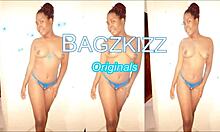 Ebony Girl Smoking Shisha Outdoors And Fucking An Eggplant With Detailed Intensity.