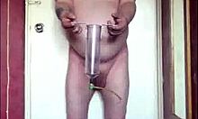 Shy bisexual amateur strips naked for gay humiliation, craving the homemade watch from all of you