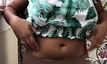 Kay Indulges in Intense Self-Love on Sofa