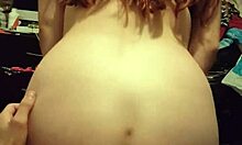 My pretty Mexican girlfriend shows off her beautiful ass during amateur sex.