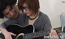 Rough fucking hot nerd's tight pussy 😈