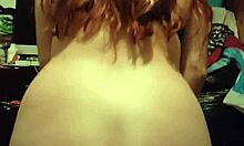 My pretty Mexican girlfriend shows off her beautiful ass during amateur sex.