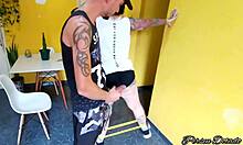 personal fucks student bareback in training