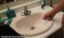 Chastity Tease Handjob Cumshot On Tits Blonde Femdom