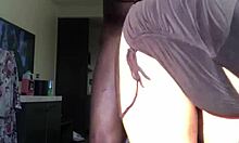 Enjoying sunshine in a bent over pose