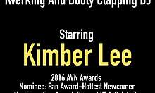 Wow, twerking cutie Kimber Lee milks cock while dancing in heels! She’s unstoppable!