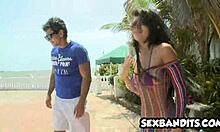 23 year old brunette latina with big tits and ass gets assfucked by spanish brazilian european guy