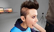 i'm choking on this deepthroat blowjob in 3d hentai animation, gagging so hard