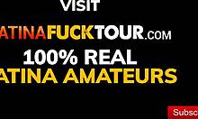 Latina Girlfriend Rides Big Cock in Motel