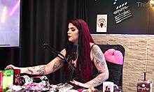 teen in sheer red lingerie dominates bdsm