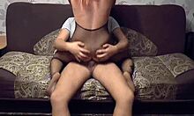 hey, watch this red-haired cutie ride that guy hard