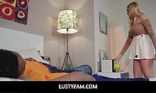 lustyfam - jesus ends up daring paola to see for herself if he has a big one and stepsis will realize that stepbro has the perfect equipment to take care of her cravings