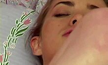 little april's natural tits while fingering her pussy