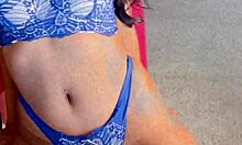 Amateur Lesbian Gives Jerk Off Instructions While Kissing And Showing Big Ass