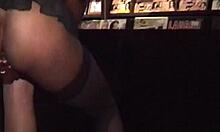 Three Petite MILFs Get Anal Fucked and Flash in Public at the Sex Shop