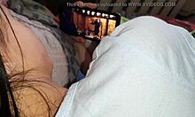 Masturbating My Girlfriend's Pussy While She Watches a Movie