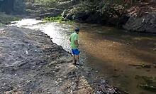 Beautiful Slut Discovered In Countryside, Walk Turns To River Adventure, Culminating In Cabin Sex