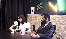 Lady Snow In Sheer Red Lingerie