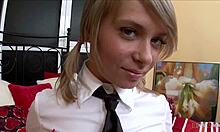 Cute Czech teen 18+ craves cum after intense fucking and riding