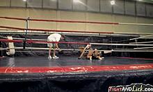Hey, wanna see naughty lesbians wrestle hard?