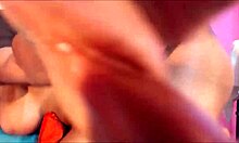 Shemale Latina Takes Hard Cock Deep in Tight Ass on Webcam