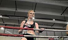 Hey, wanna see naughty lesbians wrestle hard?