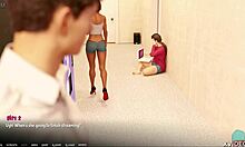 Petite teen with big tits experiences intense first night at the academy