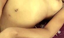 Ebony babe masturbates solo on mobile video