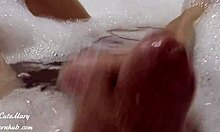 Young amateur fucks hard in bathroom creampie!