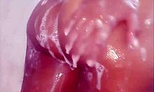 my sister invites me to bath with her and opens my ass sexy