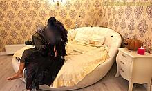 Scary Demon Performs Painful Anal on Half-Indian Teen 18+ During Halloween Night in Creepy Costume