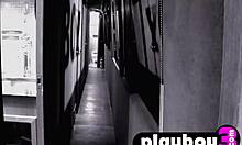 hot babe lauren and her friends posing totally naked after they striptease