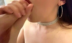 Oh My God! How Tenderly She Jerks That Monster Cock with Her Tongue for Brazzers!