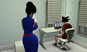 Dragon Ball Hentai Beautiful Wife Punishes Pervert Son
