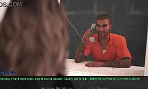 Blonde wife cheats in 3D prison game HD porn