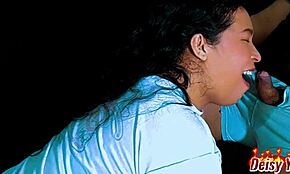 Shared wife Latina slut pays gambling debts with boss, taking cum on face while savoring every drop.