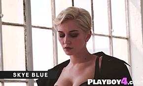 Does Skye Blue's big tits look amazing in black lingerie?