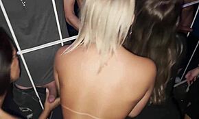 In the swing house, naughty friends engage in a wild orgy with couple swaps, fisting, and fucking