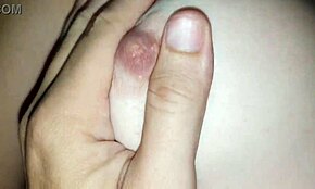 My redhead slut sucked me, rubbed her shaved pussy on my cock, and covered it in cum while I creampied her with hot loads!