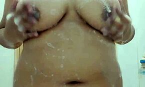 Sensual Filipina Babe Soaps Her Big Tits In The Shower! Homemade Video From SexyAsianVidx!
