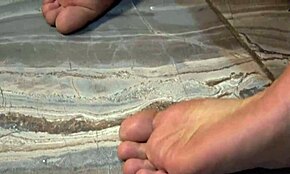 Dirty Feet Worshiped In Bugs Bunny Pose With Ruler Hits