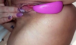 shoving anal plug into his ass during shower leads to squirting orgasm