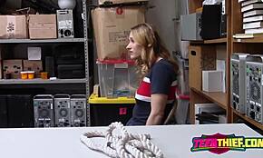 hot thief fucks guard, 'want my cock?'