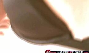 Blonde babe lexi jerks dick against her clit. She teases until cumshot.