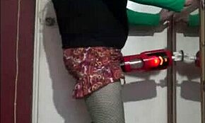 Machines Dominate Shy Crossdressers in Leggings with Intense Action