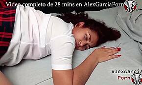 Big Ass Stepdaughter Catches Stepfather Spying and Seduces Him for an iPhone