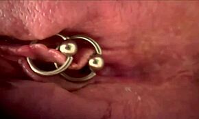 I can’t believe how wild it felt rubbing my pierced clit with a makeup brush until I exploded wet!