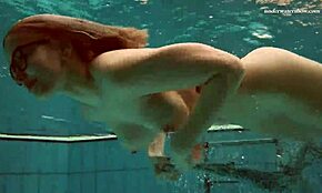 Dasha Enjoys Underwater Pool Bathing