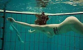 Dasha Enjoys Underwater Pool Bathing