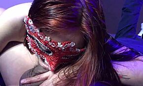 Latina amateur deepthroats and fingers her asshole during maintenance night